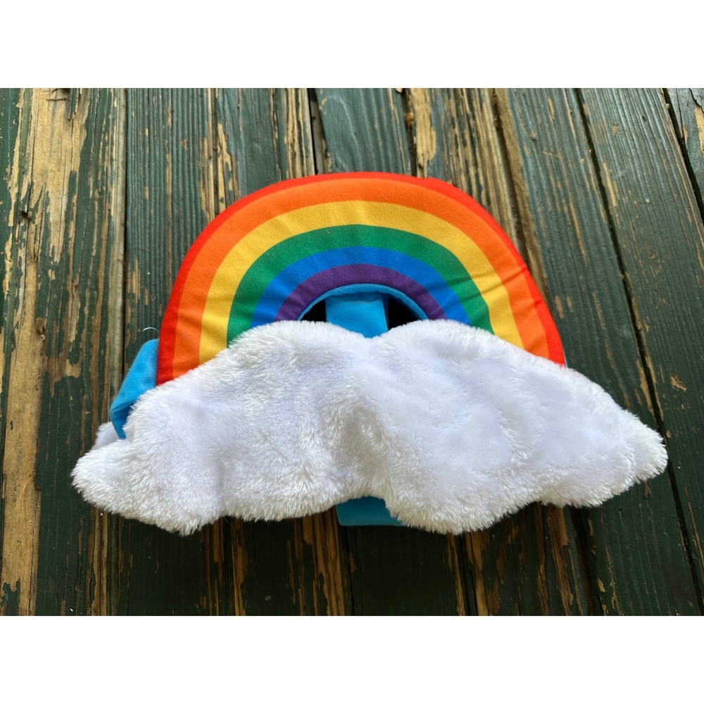 Michaels Rainbow Cloud Plush Pet Costume Accessory Blue Strap Size Small A147